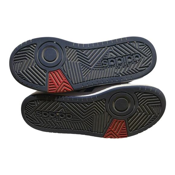 Adidas Hoops 3.0 Mid EWhite Blue Red Sneakers Youth 5Y Basketball Casual Shoes - Picture 8 of 8